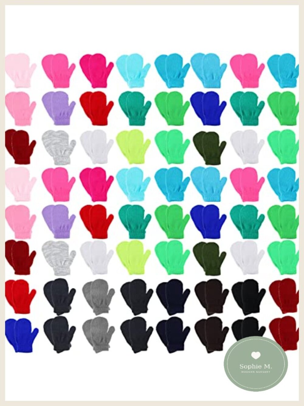100 Pair Kids Winter Gloves Stretch Mittens One Size Boys Girls